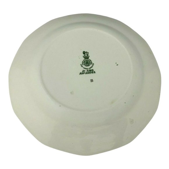 Royal Doulton Old Leeds Sprays 3 Bread & Butter Plates Green Backstamp 6.5" - Picture 9 of 10